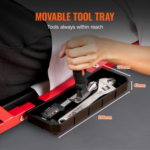 Mechanic Garage Creeper 44Inch 300 lbs Capacity Automotive Rolling