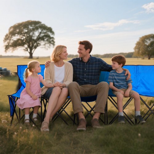 Portable Folding Bench 8 Seat Foldable Soccer Bench with Side Pockets