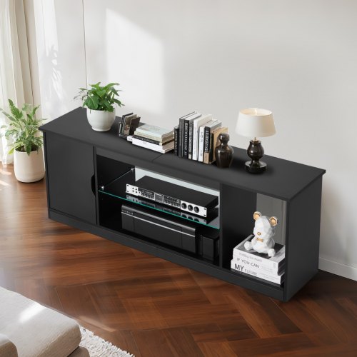 TV Stand for TVs up to 65 inch Modern Entertainment Center with Light