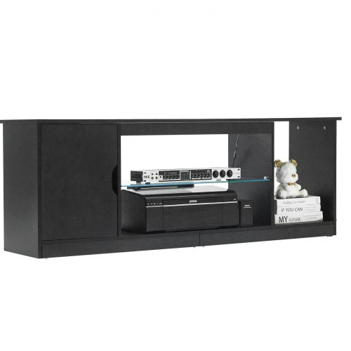 TV Stand for TVs up to 65 inch Modern Entertainment Center with Light