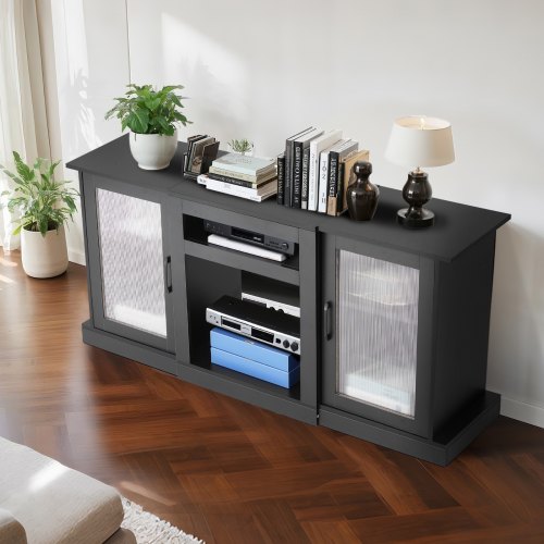 TV Stand for TVs up to 65 inch Modern Entertainment Center with Light