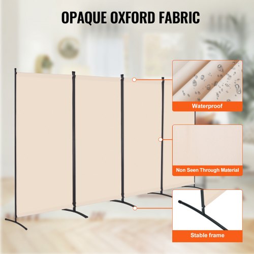 Room Divider 4 Panel Room Divider Folding Privacy Screen and Portable