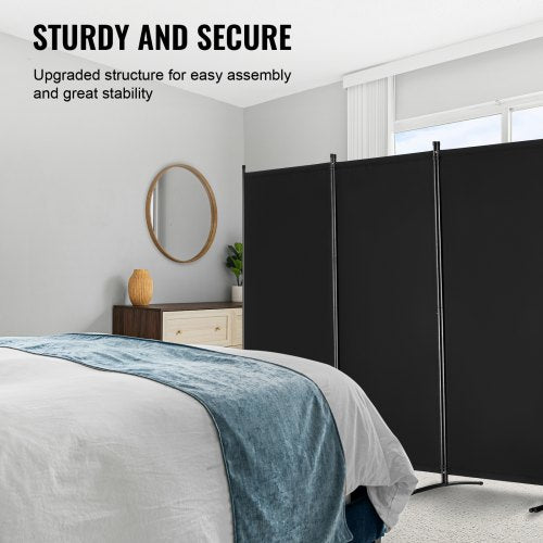 Room Divider 4 Panel Room Divider Folding Privacy Screen and Portable