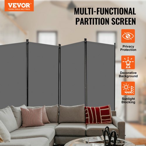Room Divider 4 Panels Room Divider Folding Privacy Screen and Portable