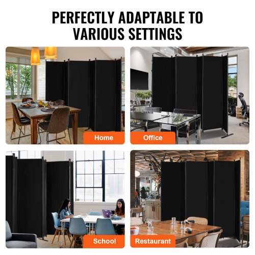 Room Divider 6 Panel Room Divider Folding Privacy Screen and Portable