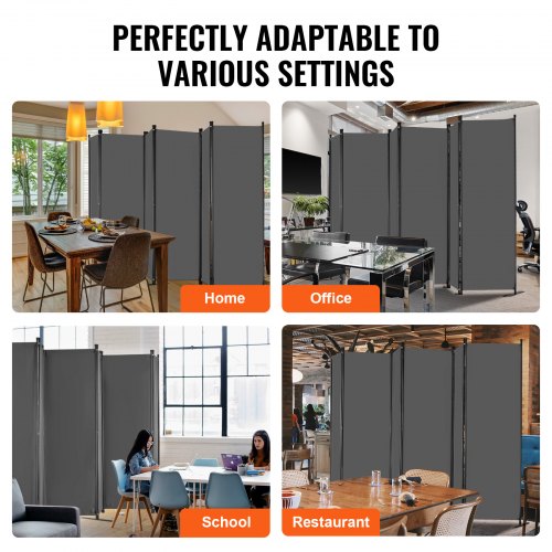 Room Divider 6 Panel Room Divider Folding Privacy Screen and Portable