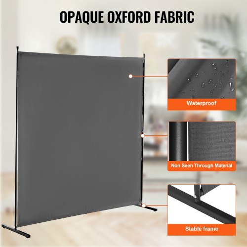 Room Divider Single Panel Room Divider 6FT Privacy Screen Indoor
