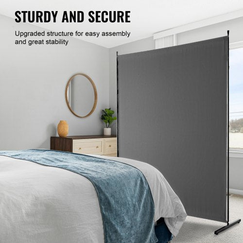 Room Divider Single Panel Room Divider 6FT Privacy Screen Indoor