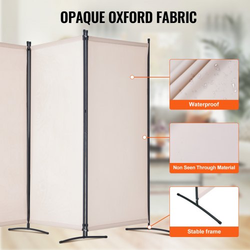 Room Divider 3 Panel Room Divider Folding Privacy Screen and Portable