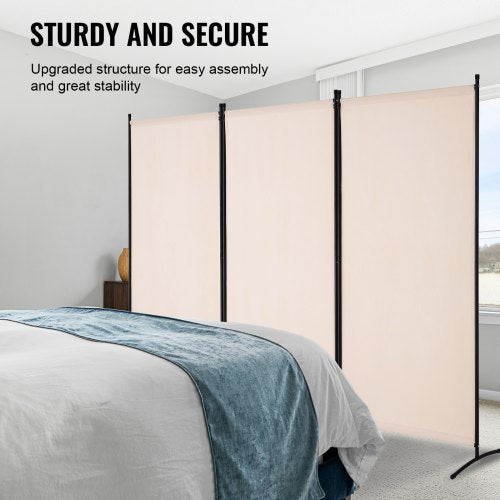 Room Divider 3 Panel Room Divider Folding Privacy Screen and Portable