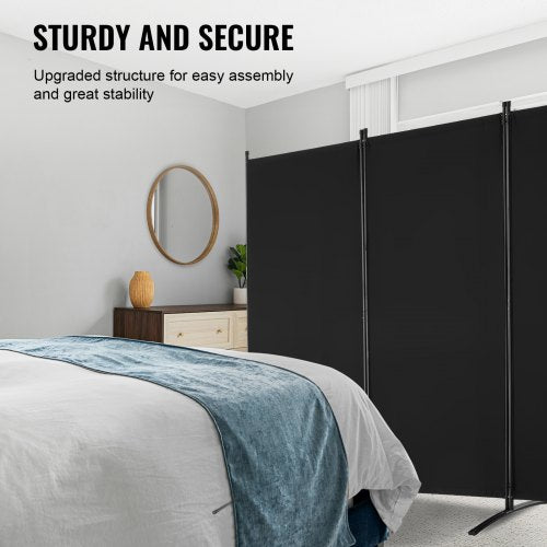 Room Divider 3 Panel Room Divider Folding Privacy Screen and Portable