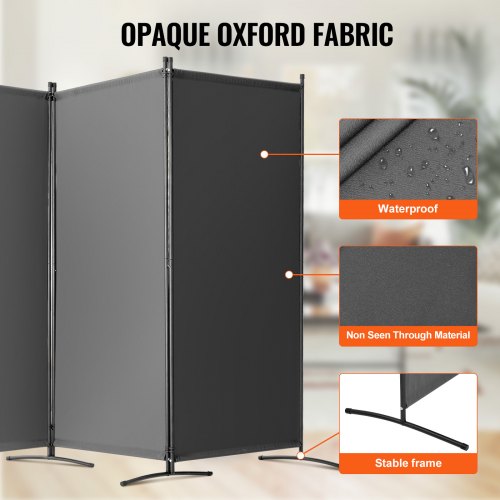 Room Divider 3 Panel Room Divider Folding Privacy Screen and Portable