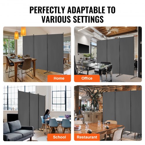 Room Divider 3 Panel Room Divider Folding Privacy Screen and Portable