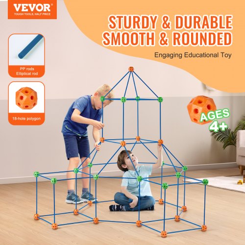 Fort Building Kit for Kids 120PCS STEM Building Toys Educational Gift for Kids