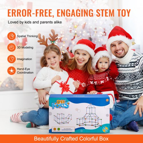 Fort Building Kit for Kids 120PCS STEM Building Toys Educational Gift for Kids