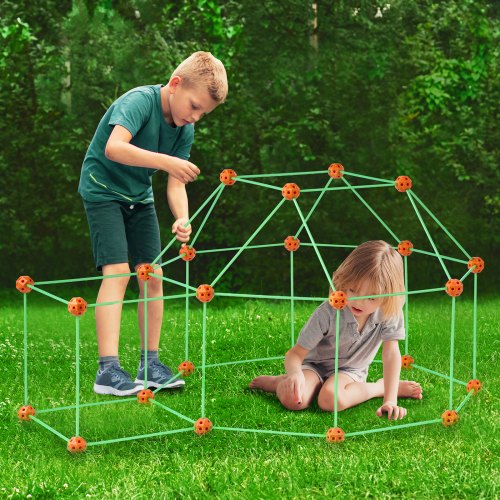Fort Building Kit for Kids 140PCS Glow in The Dark STEM Building Toys