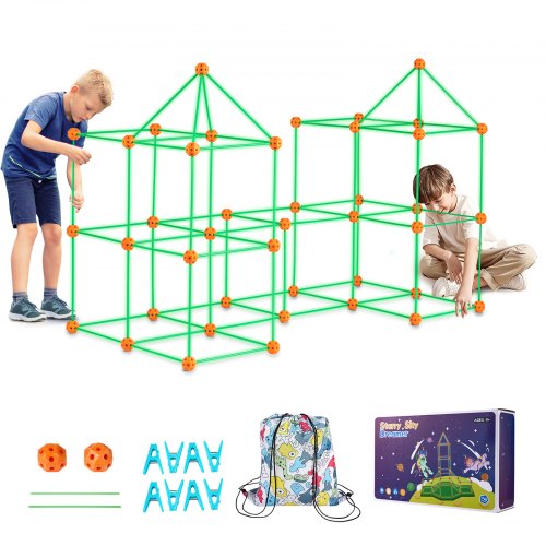 Fort Building Kit for Kids 140PCS Glow in The Dark STEM Building Toys