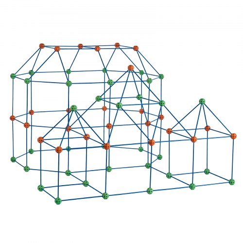 Tent Fort Building Kit for Kids STEM Construction Toy Set Castle 180PCS