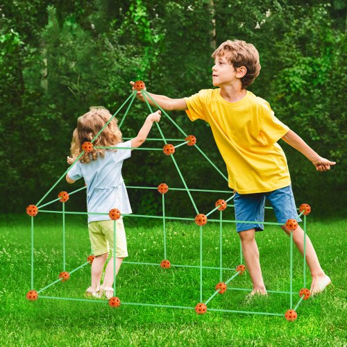 Fort Building Kit for Kids 85PCS Glow in The Dark STEM Building Toys