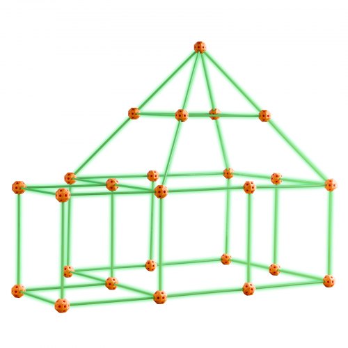 Fort Building Kit for Kids 85PCS Glow in The Dark STEM Building Toys