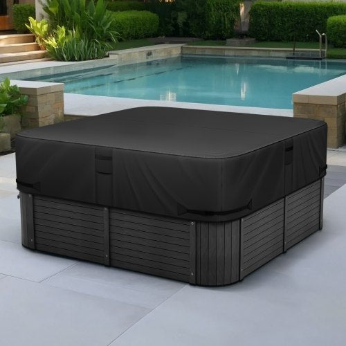 Outdoor Hot Tub Cover 95 x 95 x 20 Inch Weatherproof and Waterproof Hot Tub
