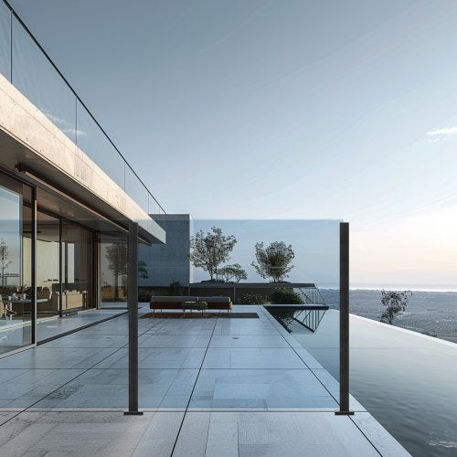 Glass Clamp 374 Height Glass Railing Bracket for 039 047 Thickness