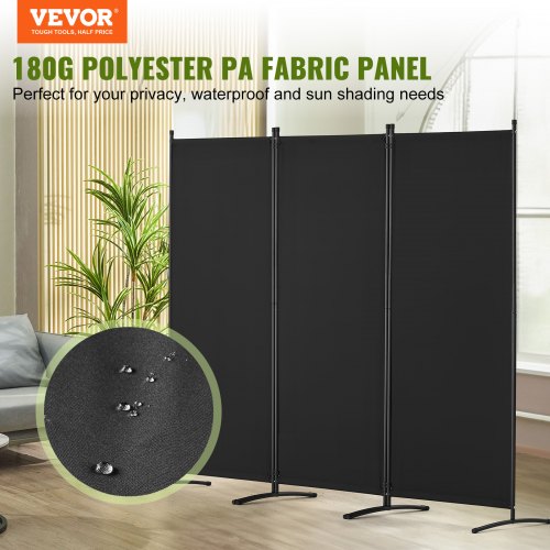 Room Divider 3 Panel Room Dividers and Folding Privacy Screens Fabric