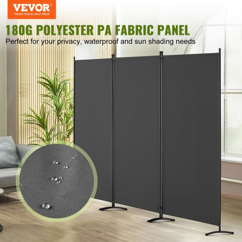 Room Divider 3 Panel Room Dividers and Folding Privacy Screens Fabric