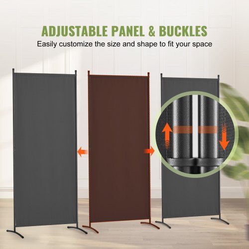 Room Divider 3 Panel Room Dividers and Folding Privacy Screens Fabric