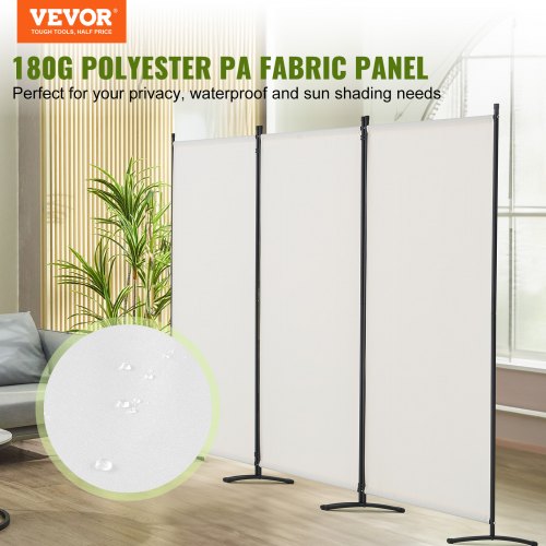 Room Divider 3 Panel Room Dividers and Folding Privacy Screens Fabric