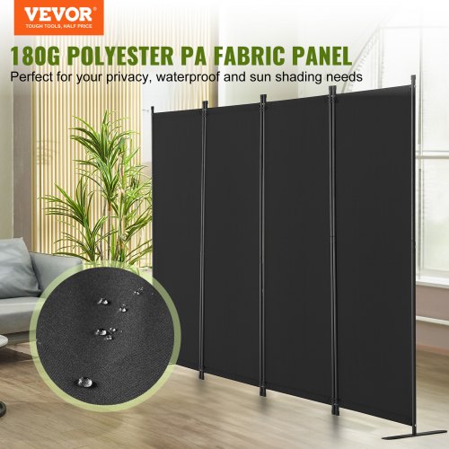 Room Divider 4 Panel Room Dividers and Folding Privacy Screens Fabric