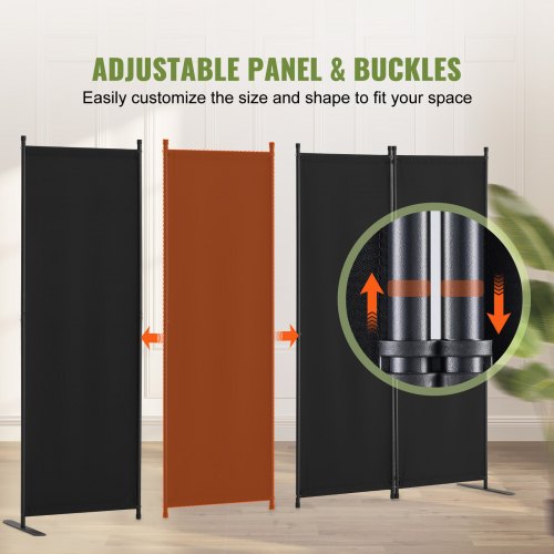 Room Divider 4 Panel Room Dividers and Folding Privacy Screens Fabric