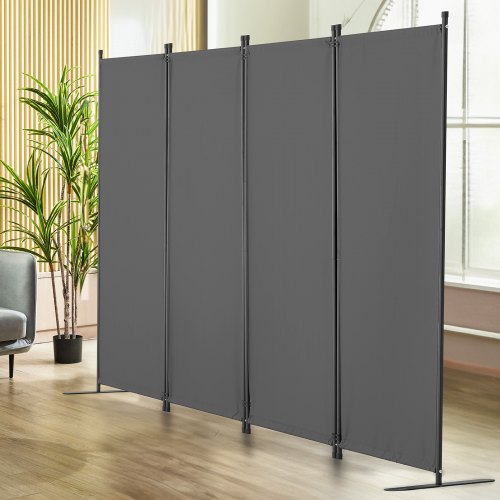 Room Divider 4 Panel Room Dividers and Folding Privacy Screens Fabric