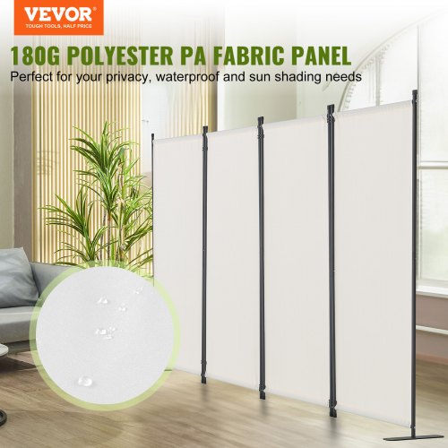 Room Divider 4 Panel Room Dividers and Folding Privacy Screens Fabric
