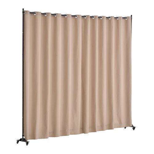 Room Divider Portable Panel Room Divider with Wheels Curtain Divider Stand
