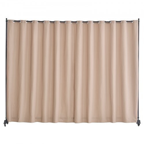 Room Divider Portable Panel Room Divider with Wheels Curtain Divider Stand