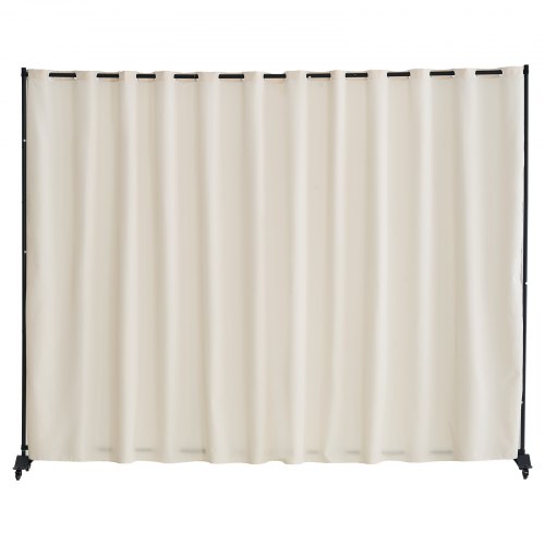 Room Divider Portable Panel Room Divider with Wheels Curtain Divider Stand