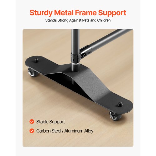 Room Divider Portable Panel Room Divider with Wheels Curtain Divider Stand