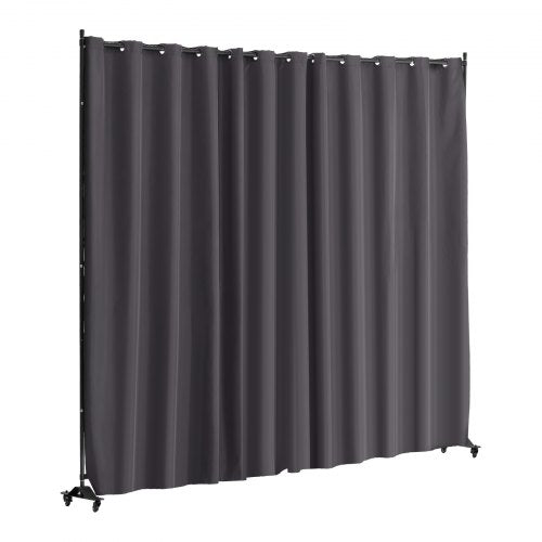 Room Divider Portable Panel Room Divider with Wheels Curtain Divider Stand