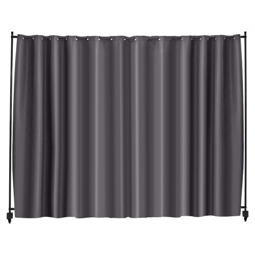 Room Divider Portable Panel Room Divider with Wheels Curtain Divider Stand