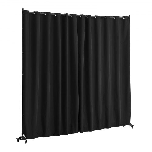Room Divider Portable Panel Room Divider with Wheels Curtain Divider Stand