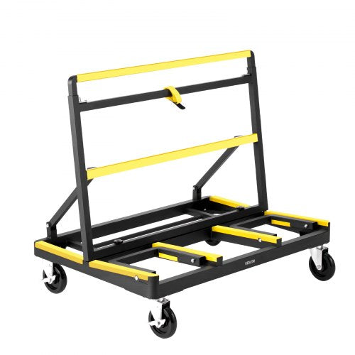 Drywall Cart Dolly 1800 lbs Load Capacity Steel Panel Dolly with 4 Swivel