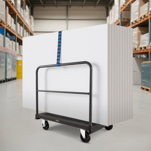 Drywall Cart Dolly 1800 lbs Load Capacity 2in1 Steel Panel Truck Cart