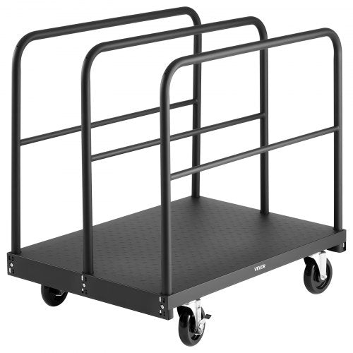 Drywall Cart Dolly 1800 lbs Load Capacity 2in1 Steel Panel Truck Cart