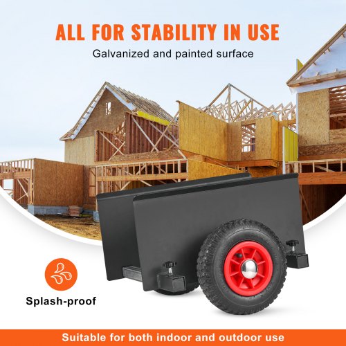 Panel Dolly 600LBS Capacity Slab Dolly Heavyduty Drywall Mover with 8