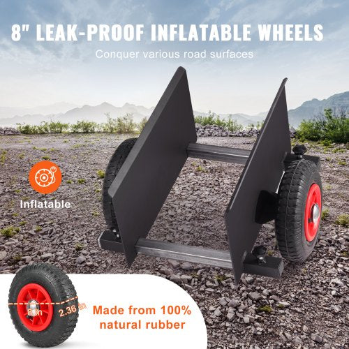 Panel Dolly 600LBS Capacity Slab Dolly Heavyduty Drywall Mover with 8