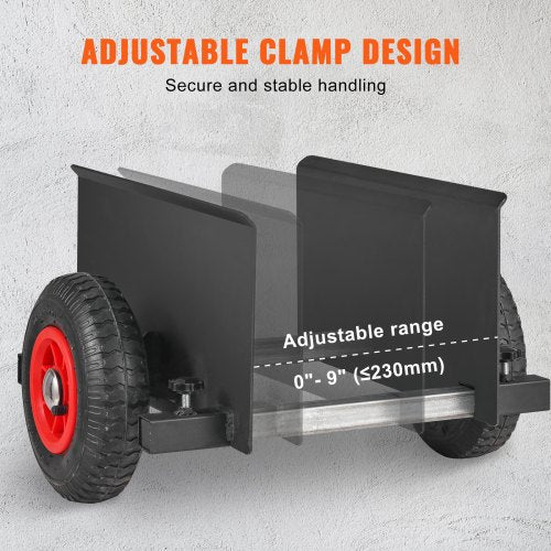 Panel Dolly 600LBS Capacity Slab Dolly Heavyduty Drywall Mover with 8