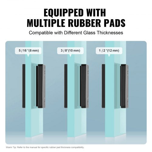 Glass Clamp 40 PCS Square Glass Railing Bracket for 031 047 Tempered