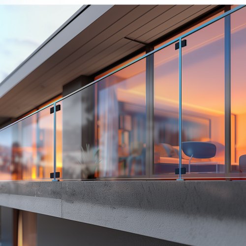 Glass Clamp 40 PCS Square Glass Railing Bracket for 031 047 Tempered