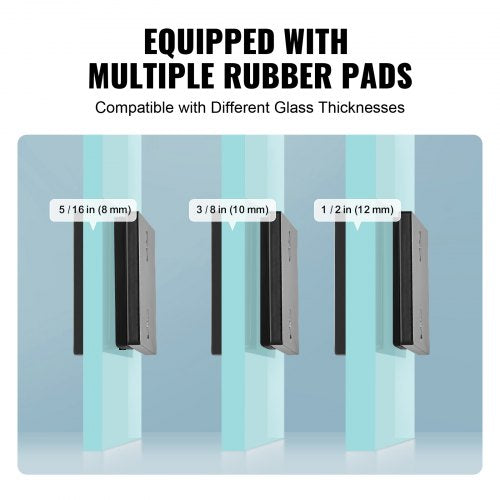 Glass Clamp 4 PCS Rectangle Glass Railing Bracket for 031 047
